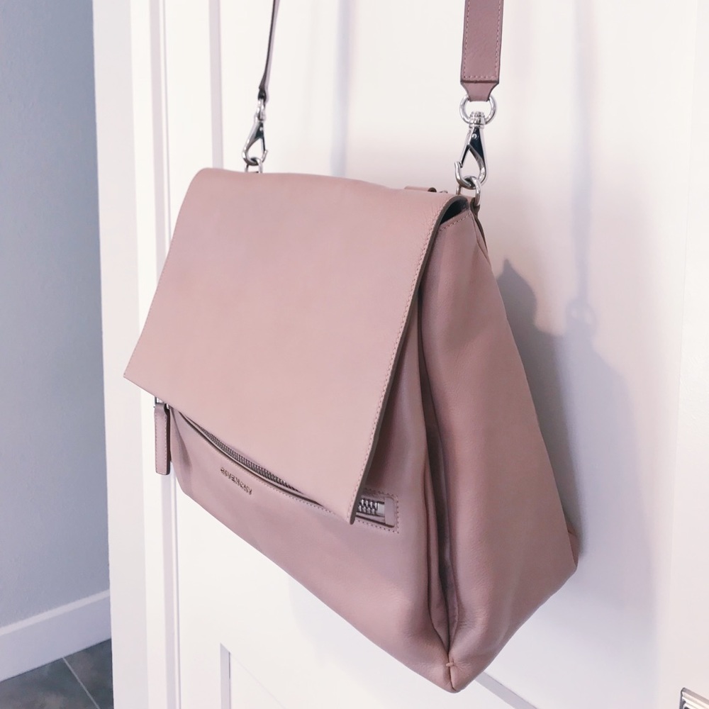 Pink Givenchy Medium Pandora Pure Leather Satchel